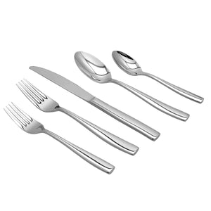 Supreme Stainless Steel 5-Piece Placid Flatware Set
