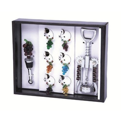 Primeware 8-Piece Grape Harvest Wine Bling Set