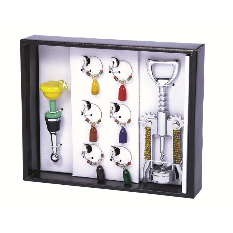 Primeware 8-Piece Happy Hour Wine Bling Set