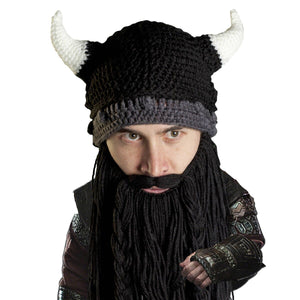 Beard Head Barbarian Pillager, Black