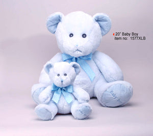 20" Baby Boy Teddy Bear, Blue