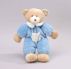 13" Pajamas Teddy Bear Rattle, Blue