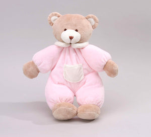13" Pajamas Teddy Bear Rattle, Pink