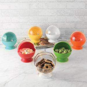 Gourmet Art Acrylic Roll Top Serving Bowl, Red
