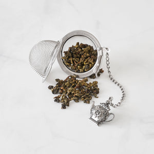 Supreme Stainless Steel Tea Ball Infuser with Fleur-de-lis Charm