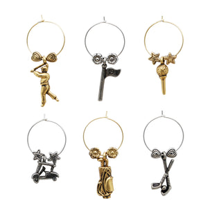 Wine Things 6-Piece Fore Wine Charms