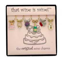 Load image into Gallery viewer, Wine Things 6-Piece I Do Wine Charms, Painted