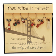 Load image into Gallery viewer, Wine Things 6-Piece San Francisco Wine Charms, Painted
