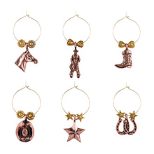 Load image into Gallery viewer, Wine Things 6-Piece Saddle Up Wine Charms