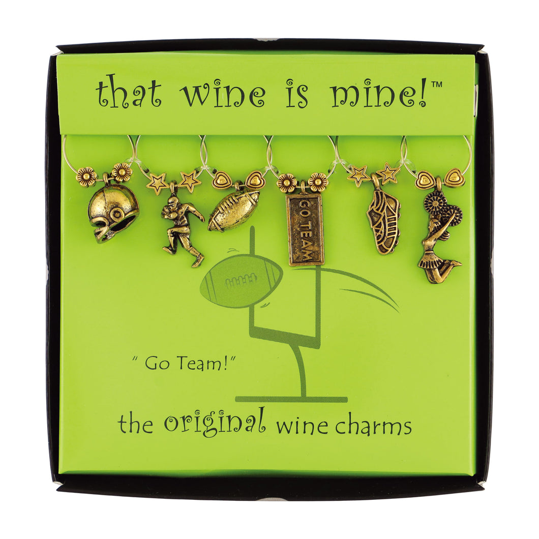 Wine Things 6-Piece Go Team Wine Charms
