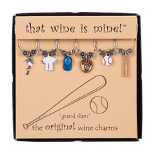 Load image into Gallery viewer, Wine Things 6-Piece Grand Slam Wine Charms, Painted