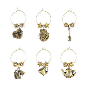 Wine Things 6-Piece Teatime Wine Charms