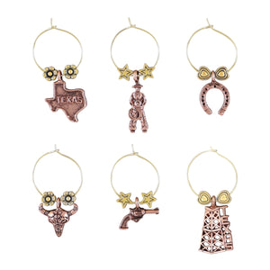 Wine Things 6-Piece Texas Wine Charms